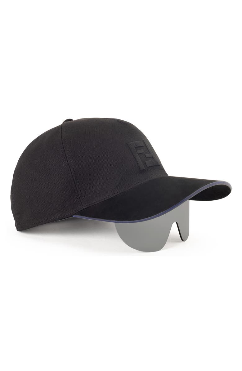 Fendi 'Fendi Fendi Baseball Cap with Shield Sunglasses, Alternate, color, 