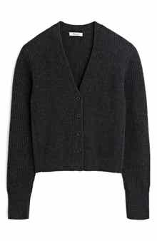 Madewell SoftWool Shrunken V-Neck Cardigan