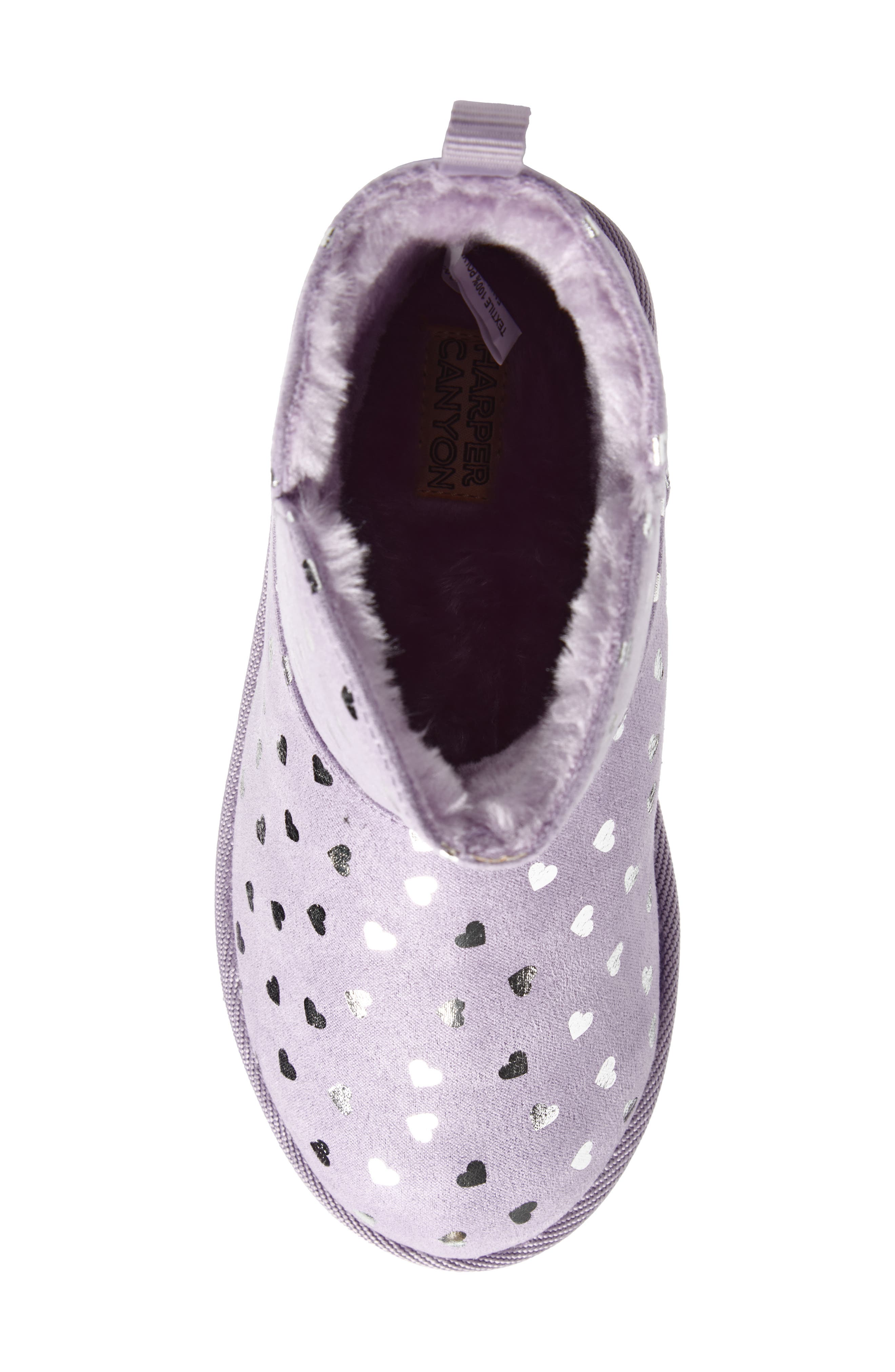 Harper Canyon Elly Cozy Short Boot, Alternate, color, Purple Heart