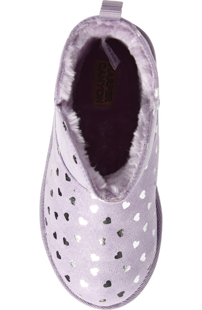 Harper Canyon Elly Cozy Short Boot, Alternate, color, Purple Heart