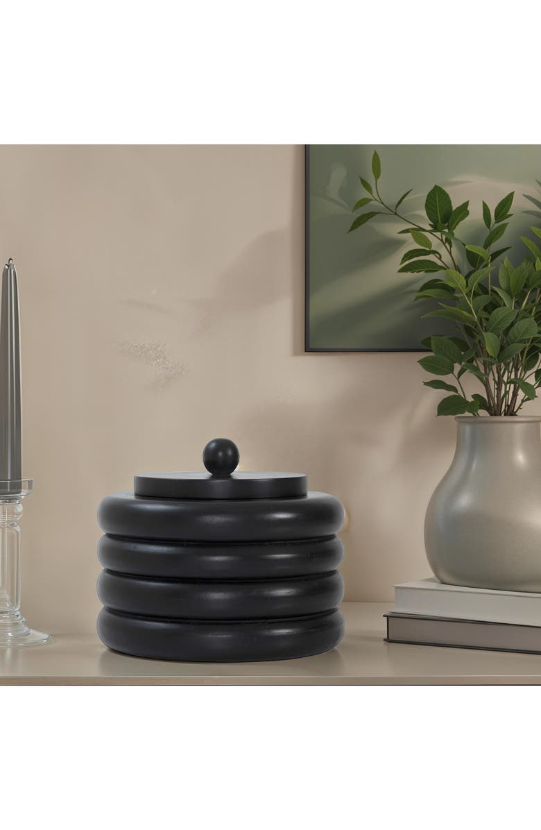 Renwil Cipher Rib Lidded Wood Box, Alternate, color, 