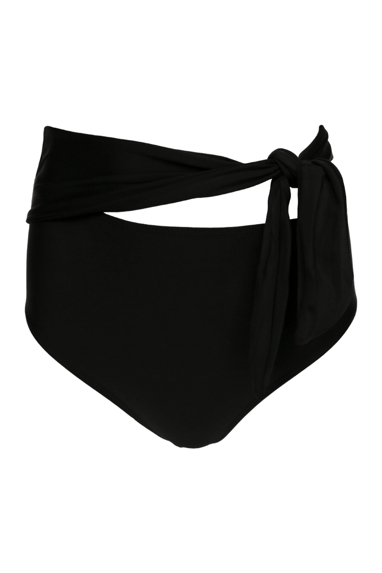 Side Tie Swim Bottom, Alternate, color, Black