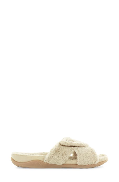 Strive Zoey Faux Fur Slipper In Neutral