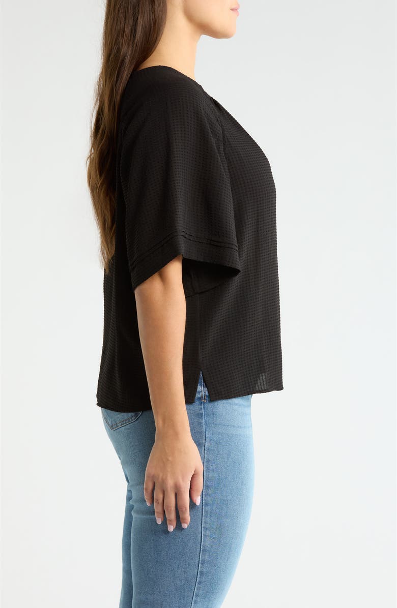 Wit & Wisdom Textured Short Sleeve Shirt, Alternate, color, 