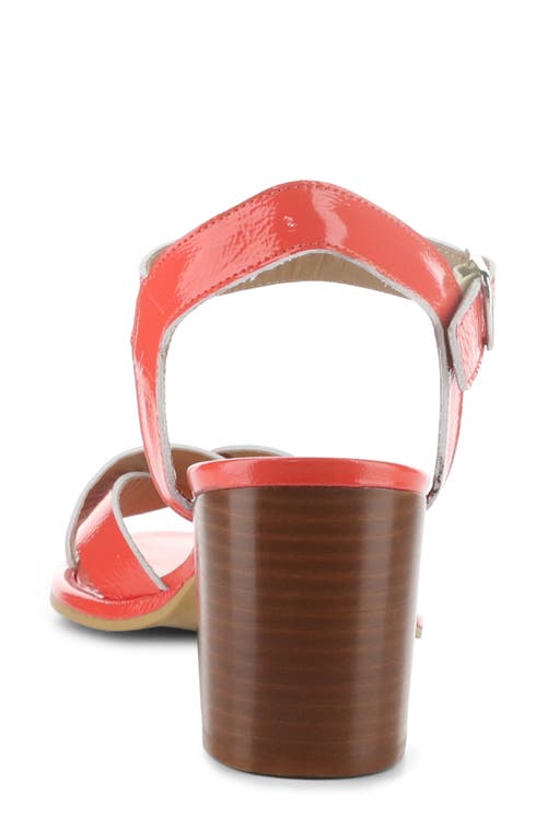 Shop Fly London Moji Ankle Strap Sandal In Scarlet