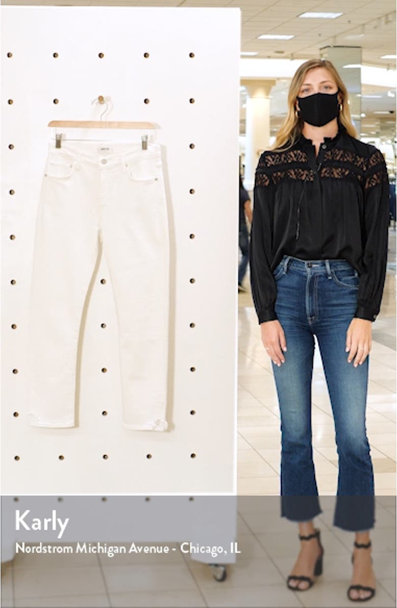 Toni Distressed Ankle Straight Leg Jeans, sales video thumbnail