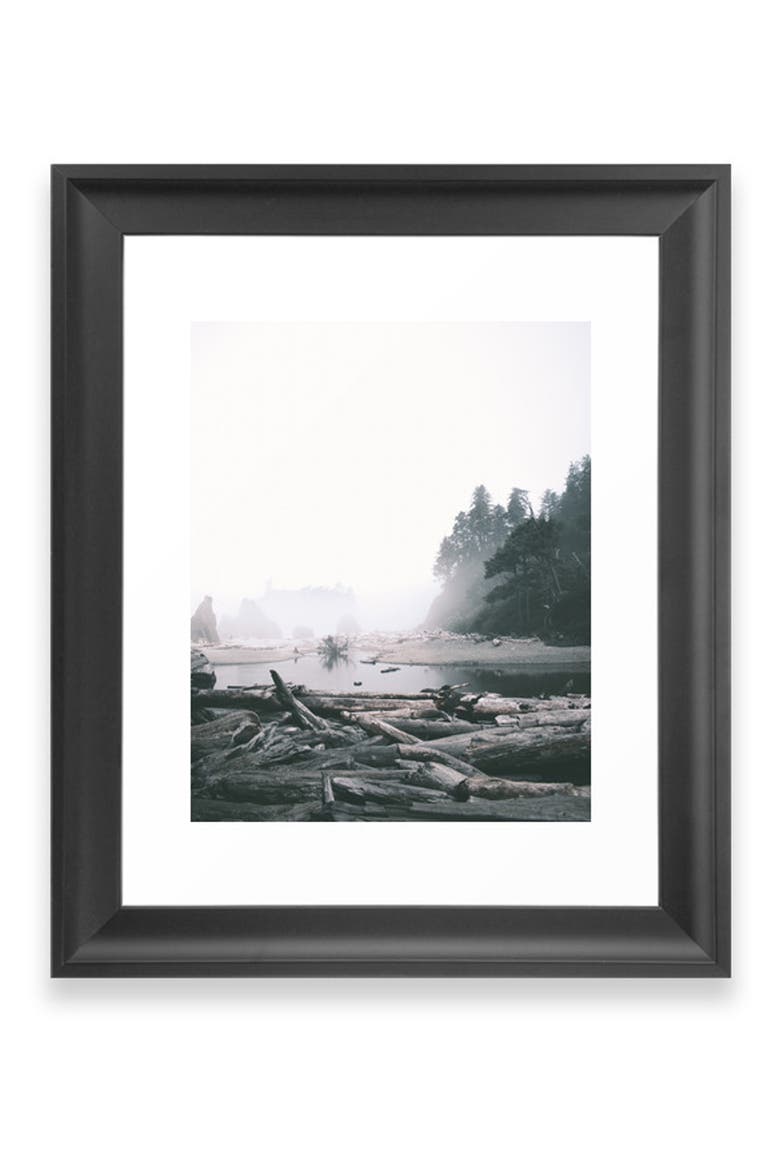Washington Coast Art Print, Main, color, BLACK FRAME- 18X24