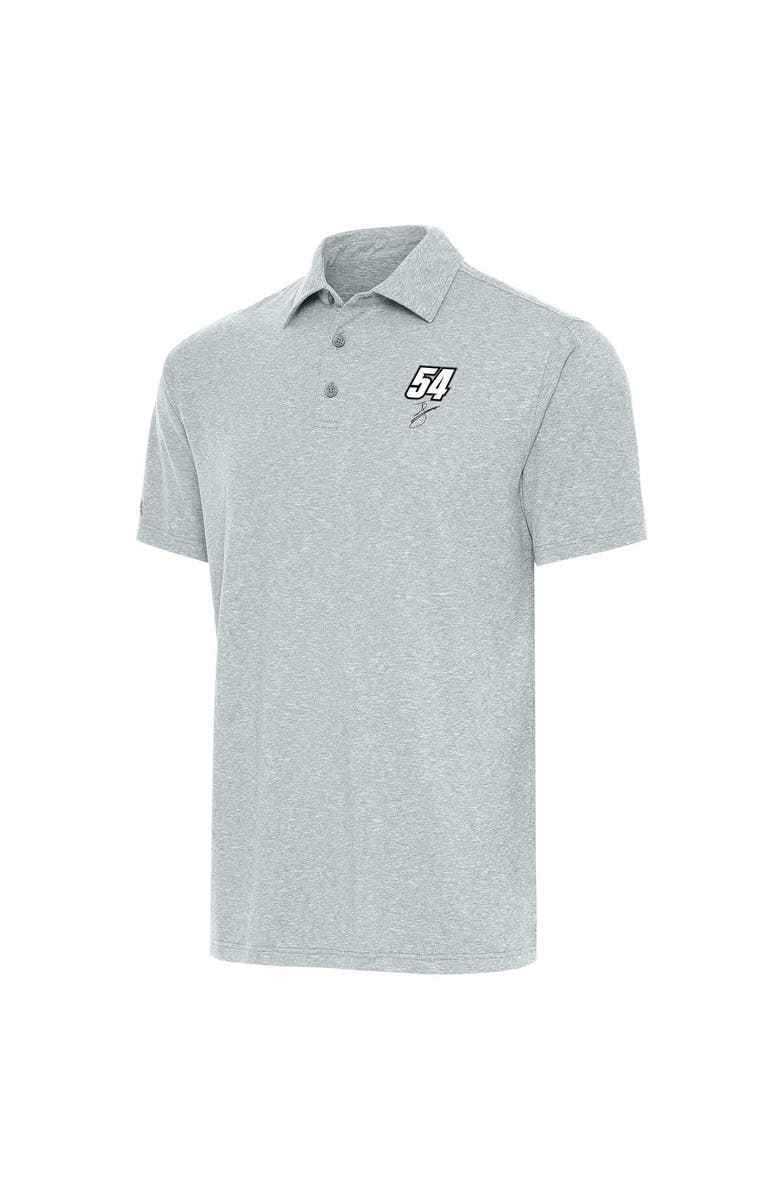 ANTIGUA Men's Antigua Heather Gray Ty Gibbs Par 3 Polo, Main, color, 