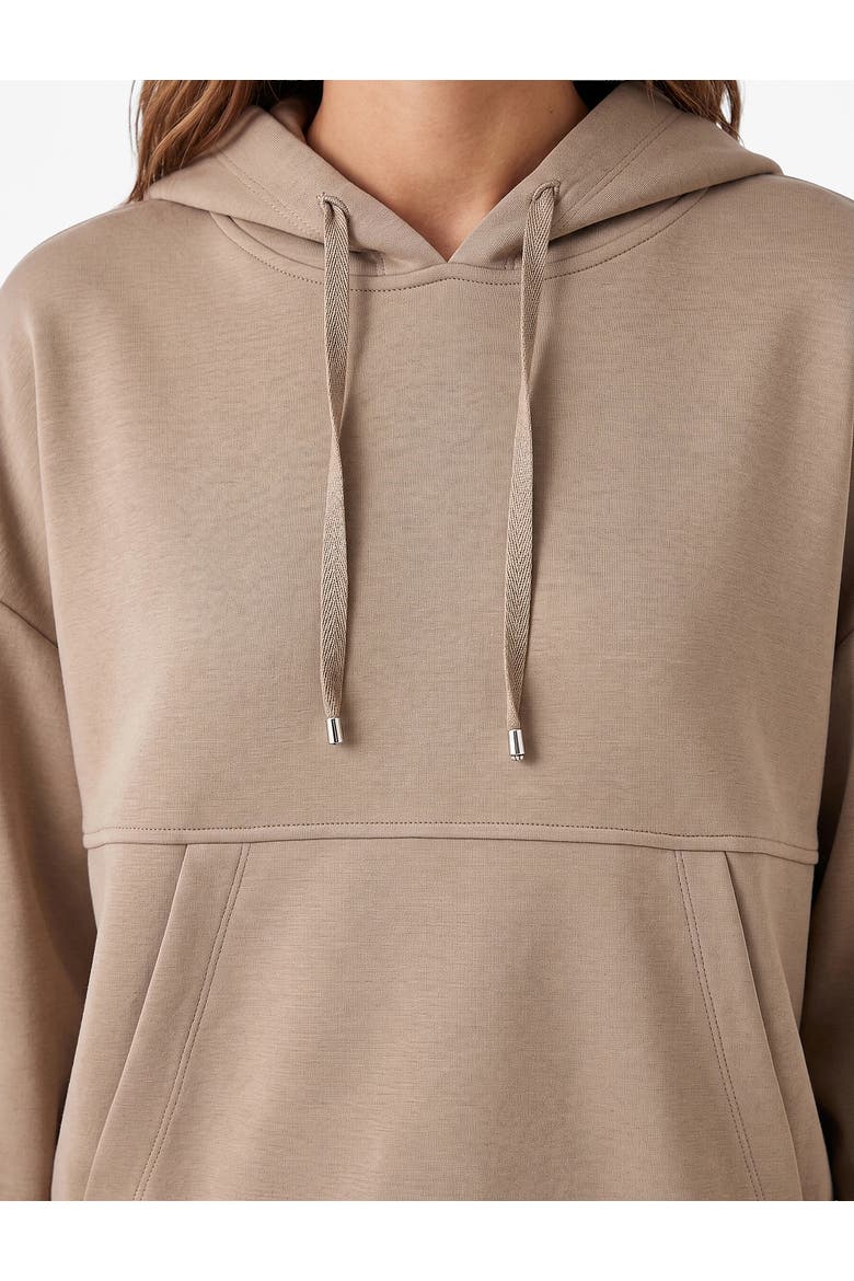 Kangaroo Pocket Hoodie, Alternate, color, BEIGE
