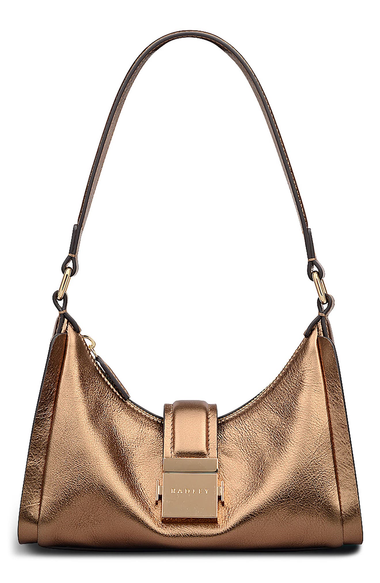 Radley Sloane Metallic Leather Shoulder Bag