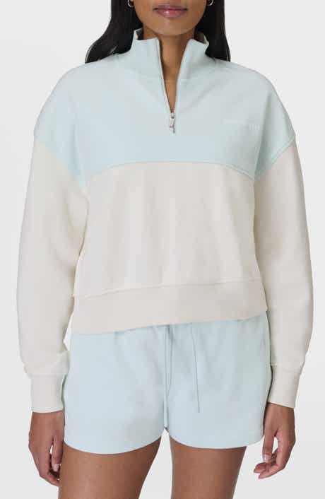 Sweaty Betty Revive Colorblock Half Zip Sweatshirt