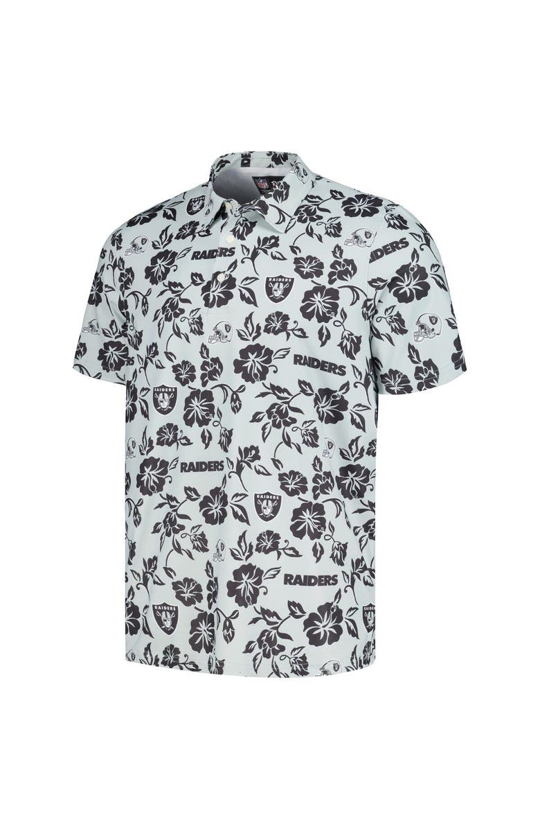 Reyn Spooner Men's Reyn Spooner Silver Las Vegas Raiders Pua Performance Polo, Alternate, color, Silver