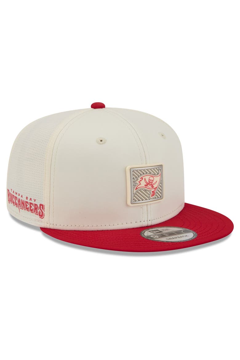 Men's New Era  Cream/Red Tampa Bay Buccaneers 2026 NFL Training Camp 9FIFTY Snapback Hat, Main, color, Cream