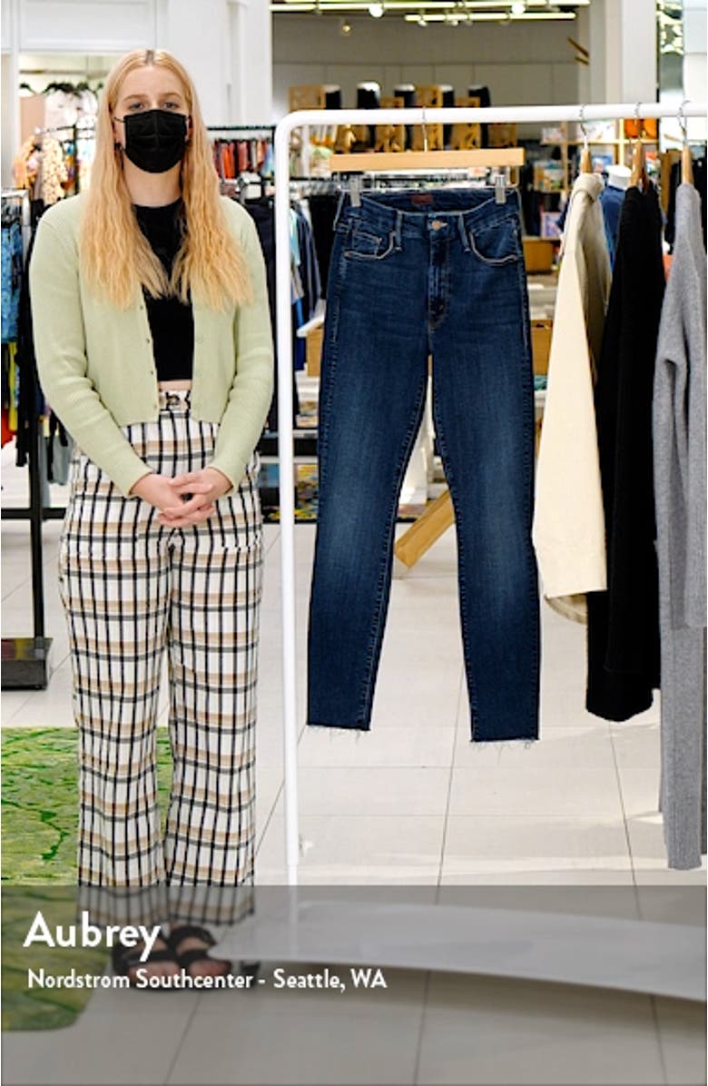 The Looker High Waist Frayed Ankle Jeans, sales video thumbnail