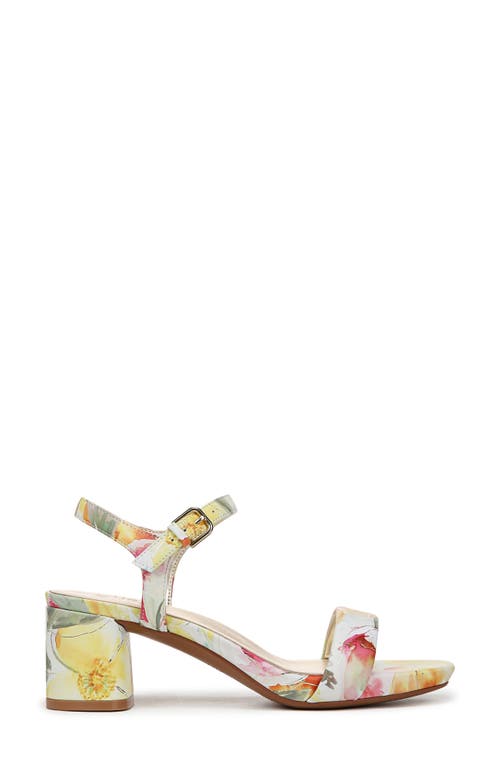 Naturalizer Izzy Ankle Strap Sandal In Sunlight Yellow Multi