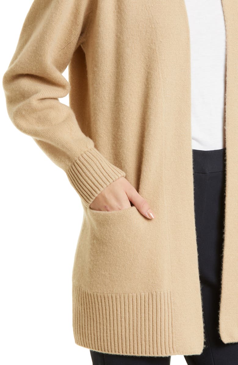 Vince Shawl Collar Cashmere Cardigan, Alternate, color, Camel