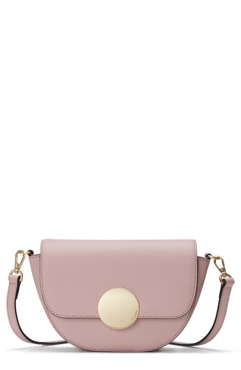 Lottie Leather Saddle Crossbody Bag