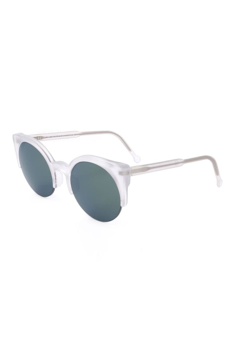 48mm Cat Eye Sunglasses, Alternate, color, CLEAR
