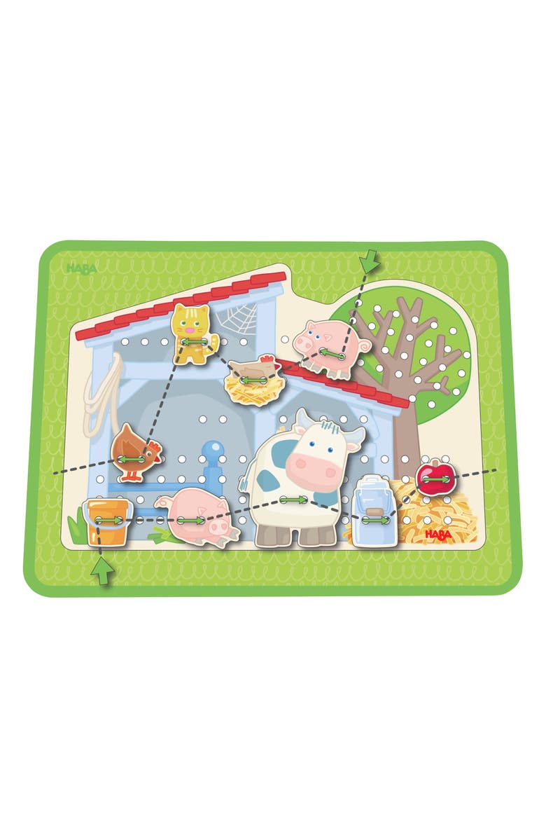 HABA Threading & Lacing Game, Alternate, color,