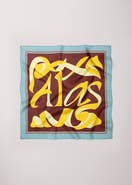 Alas Large Designer Printed Silk Scarf
