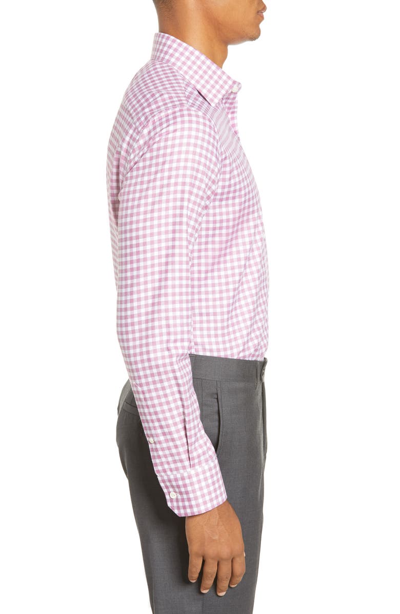 Bonobos Trim Fit Check Dress Shirt, Alternate, color, 