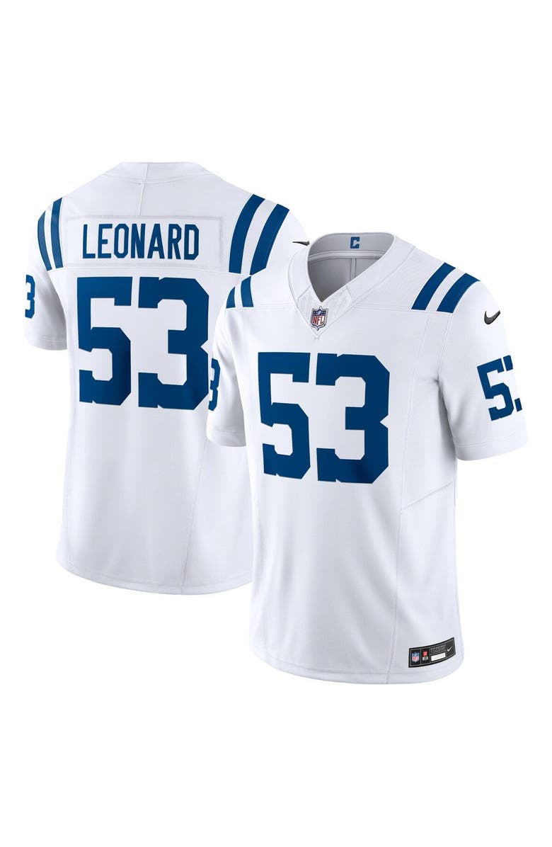 Nike Men's Nike Shaquille Leonard White Indianapolis Colts Vapor F.U.S.E. Limited Jersey, Main, color, 