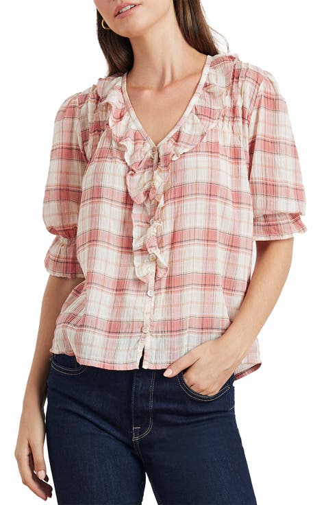 Chloe Cotton Ruffle Shirt