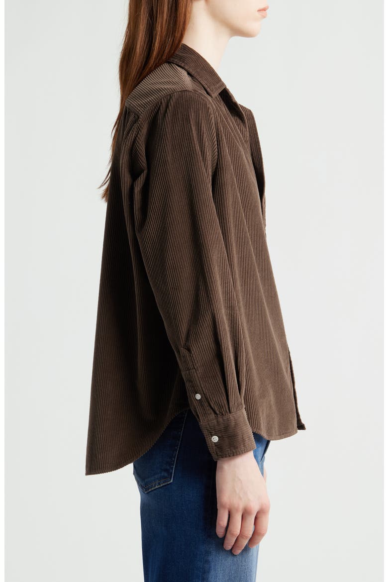 Eileen Relaxed Corduroy Button-Up Shirt, Alternate, color, SAGEBRUSH GREEN CORDUROY