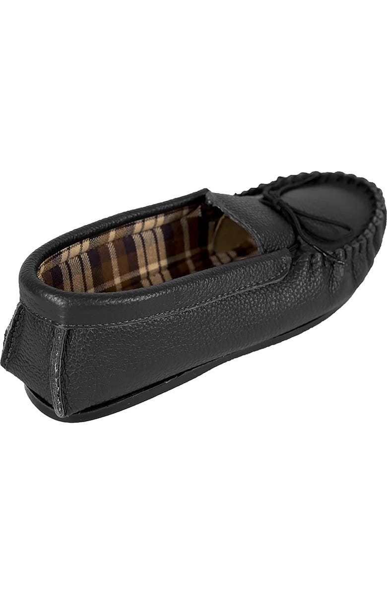 Celtic & Co. British Golf Moccasins, Alternate, color, Black