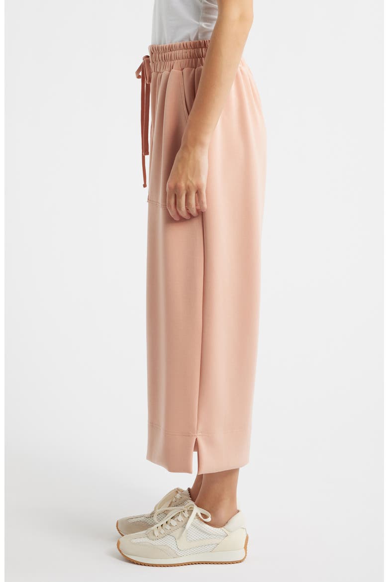 Crop Drawstring Pants, Alternate, color, CONCH