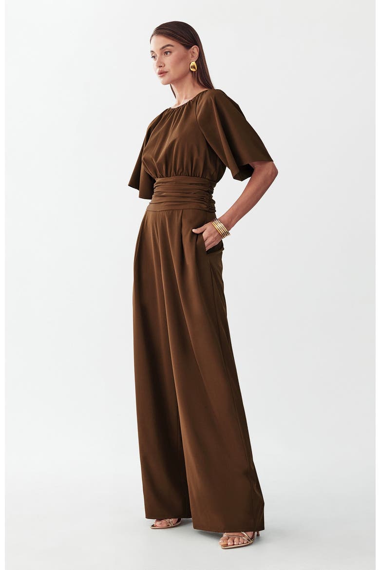Penny Jumpsuit, Alternate, color, Chocolate