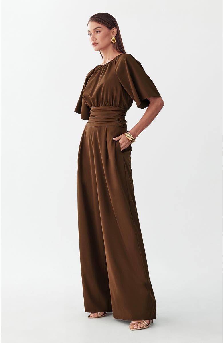 WILLA Penny Jumpsuit, Alternate, color, Chocolate