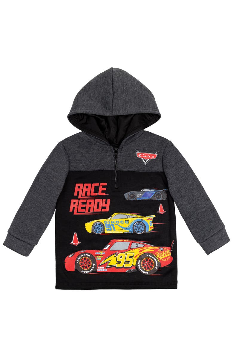 Disney Cars Lightning McQueen Half Zip Hoodie, Main, color, 