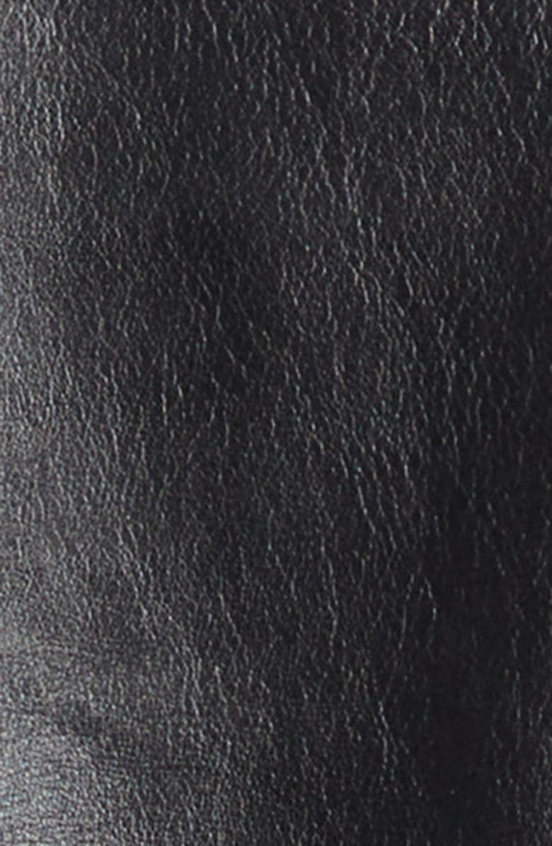 Martine Rose Bumbag Leather Jacket, Alternate, color, Black