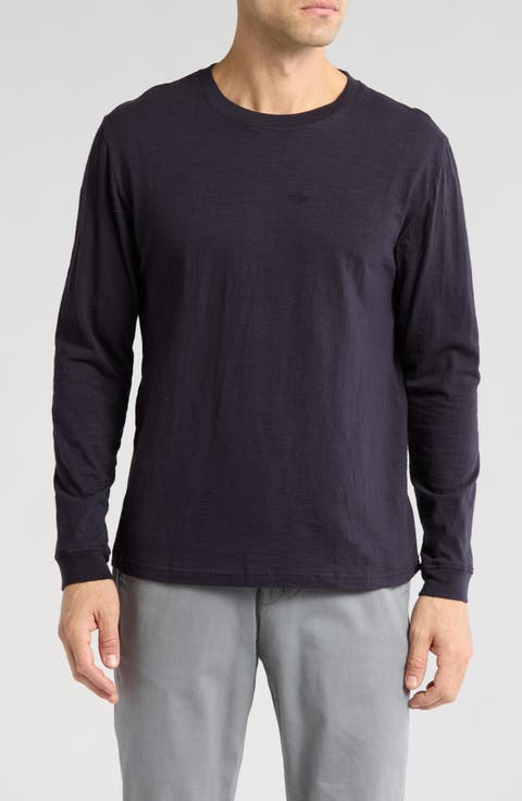Long Sleeve Slubby Crewneck T-Shirt