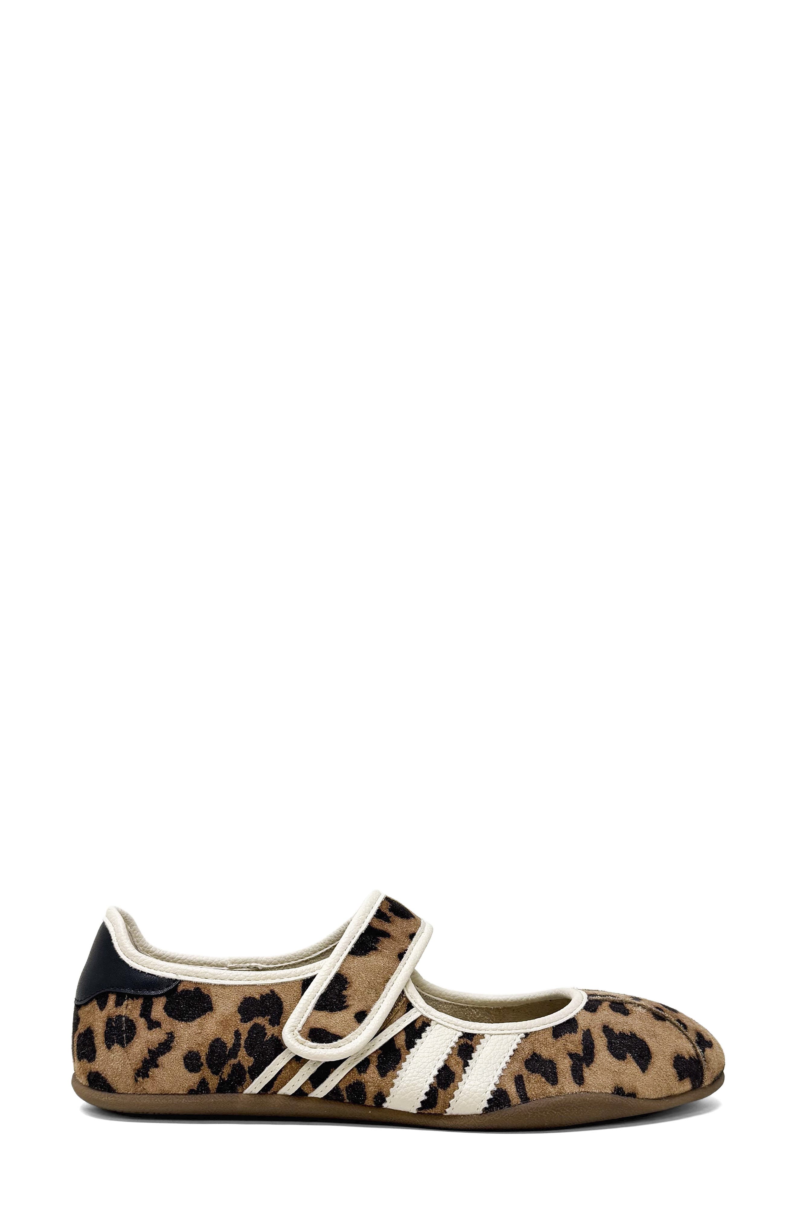 Peyton Faux Leather Mary Jane Sneaker, Alternate, color, LEOPARD