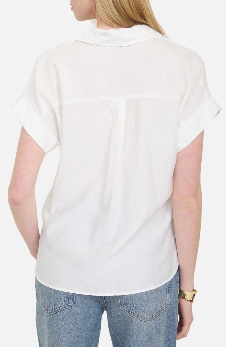 Blu Pepper Short Sleeve Button-Up Shirt, Alternate, color, White