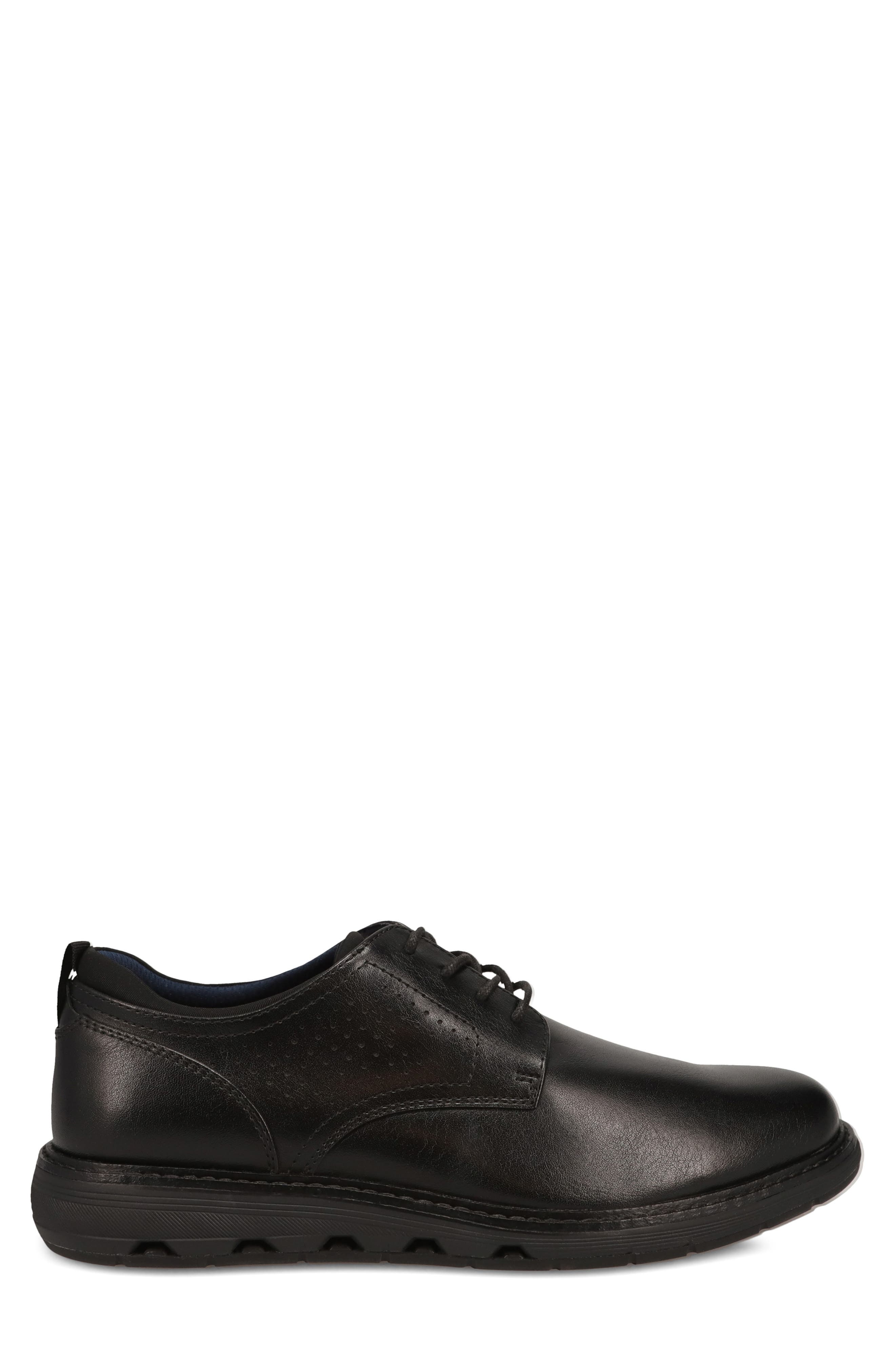 Bridges Faux Leather Oxford, Alternate, color, BLACK