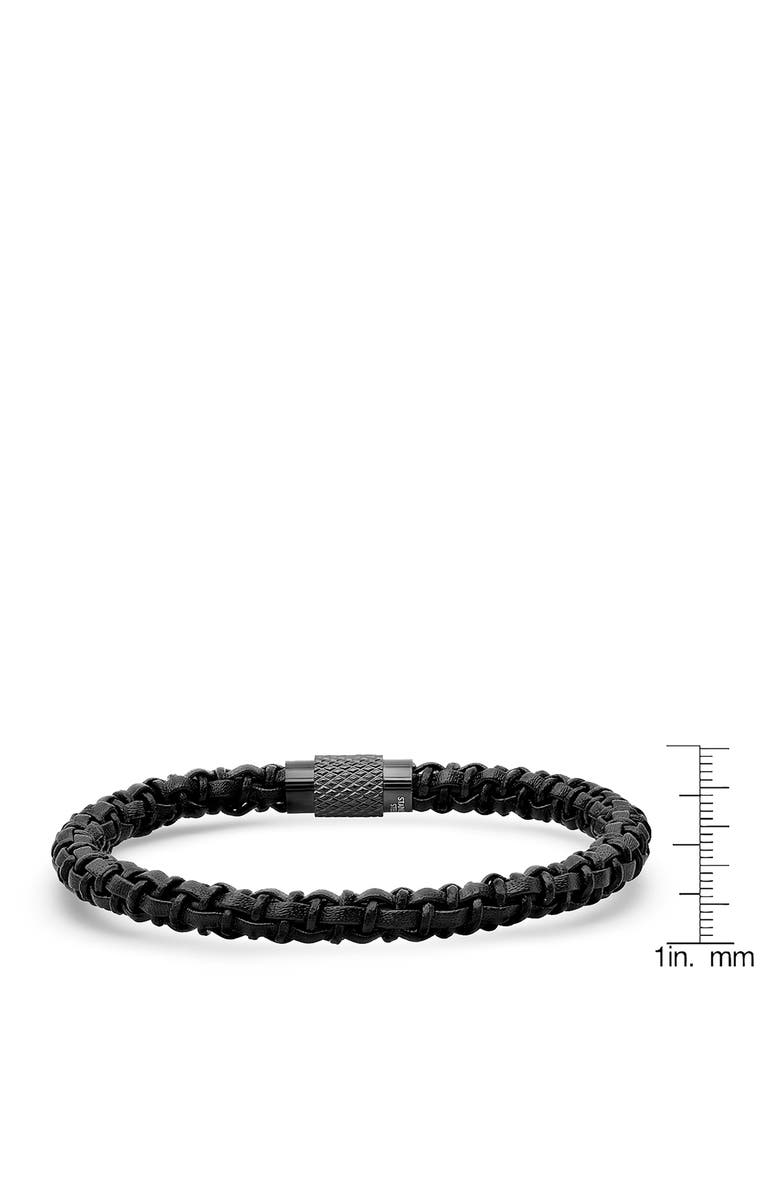 HMY JEWELRY Men's Braided Leather Bracelet, Alternate, color,