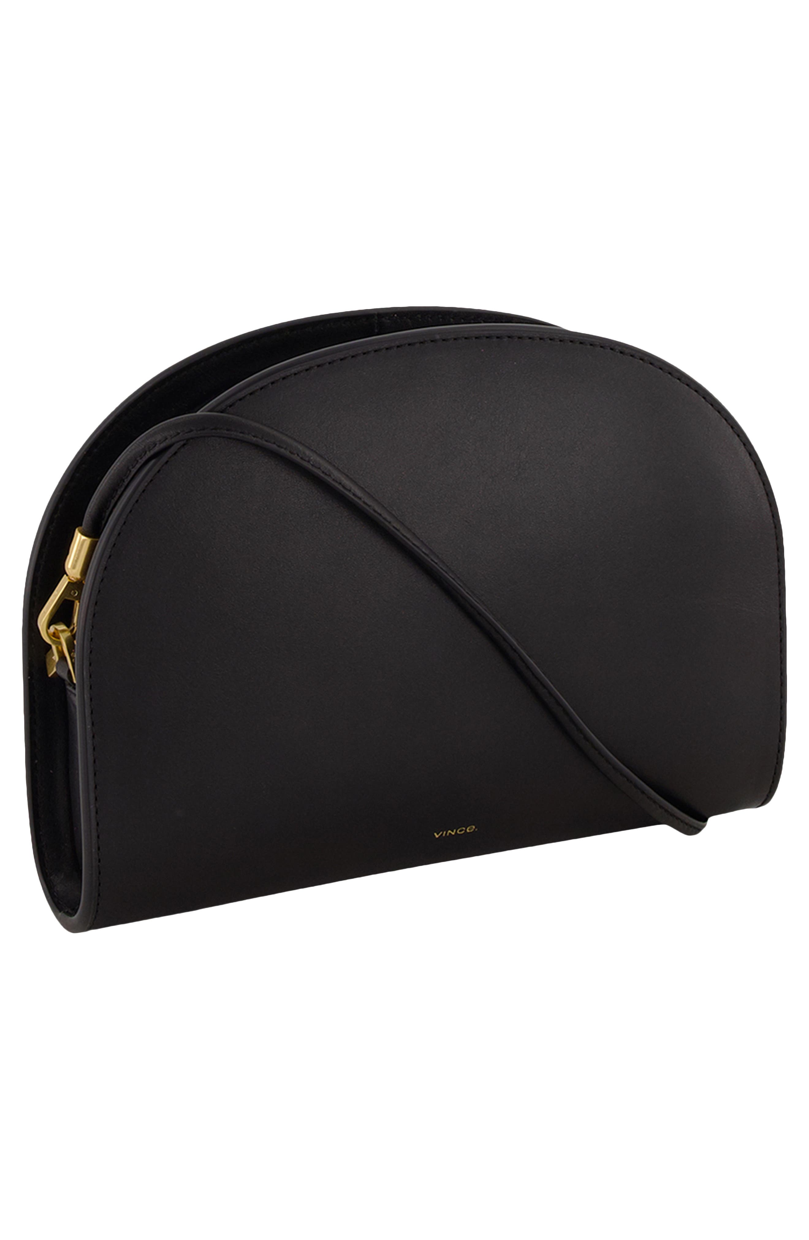 Vince Demma Leather Wallet on a Strap, Alternate, color, Black