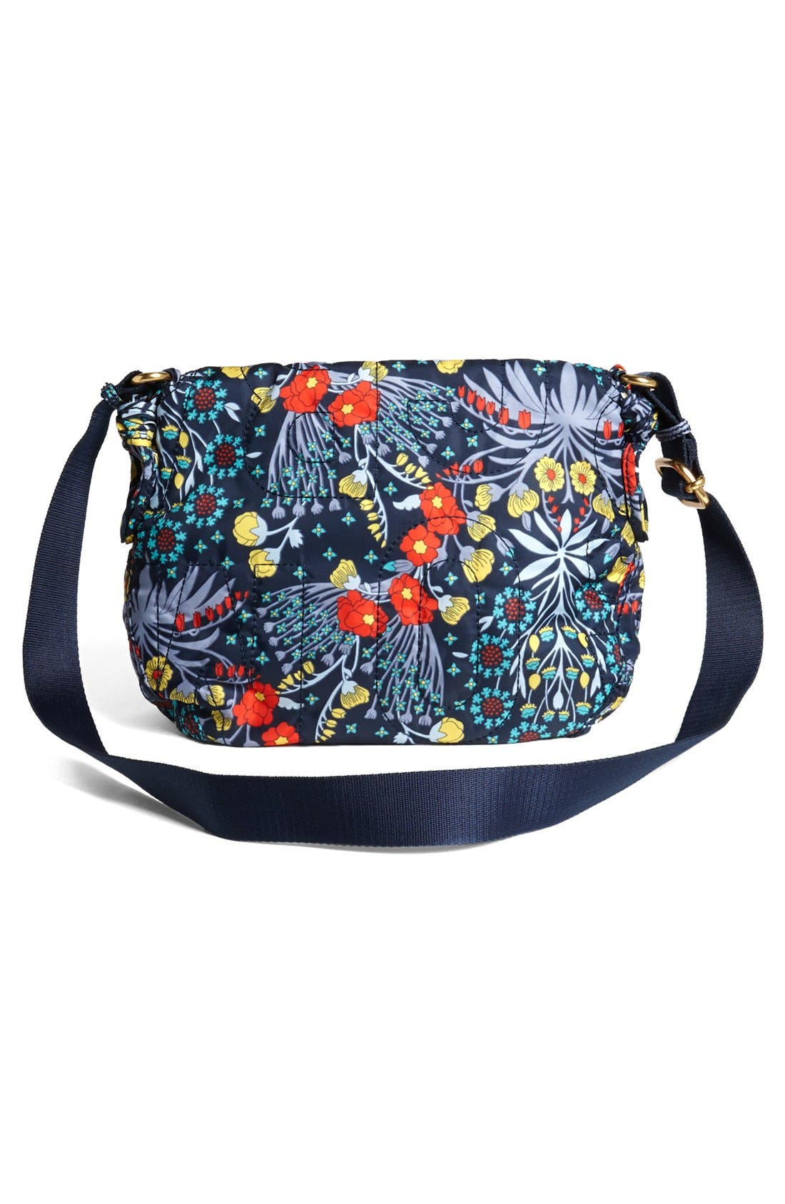 MARC BY MARC JACOBS 'Natasha' Logo Letter Quilted Crossbody Bag, Alternate, color, BLACK IRIS MULTI
