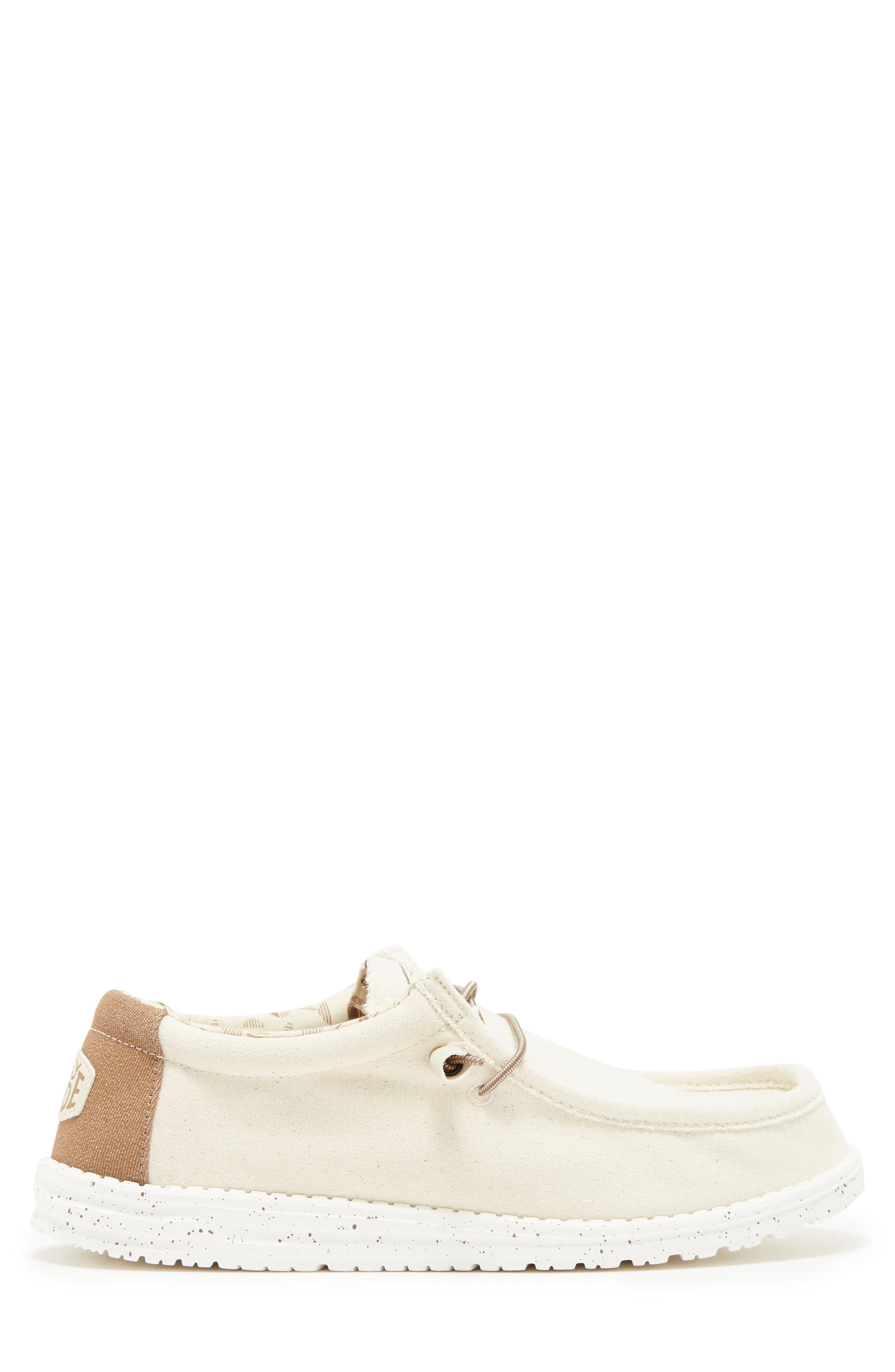 Hey Dude Wally Stretch Boat Shoe, Alternate, color, Ivory