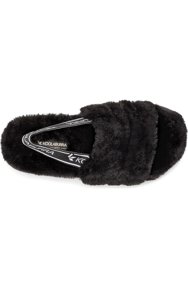 Koolaburra by UGG<sup>®</sup> Fuzz'n Faux Fur Slipper Sandal, Alternate, color,
