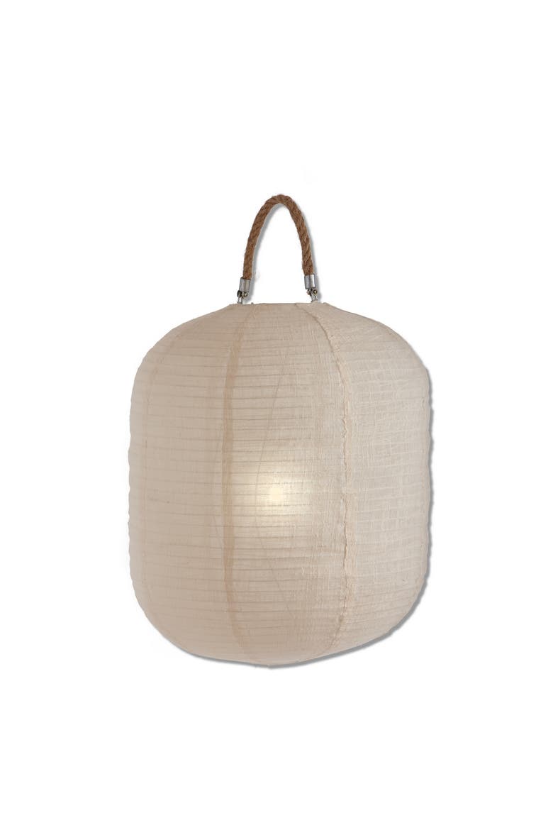 Karma LED Pendant Lantern - Decorative Indoor Candle Holder, Main, color, Beige