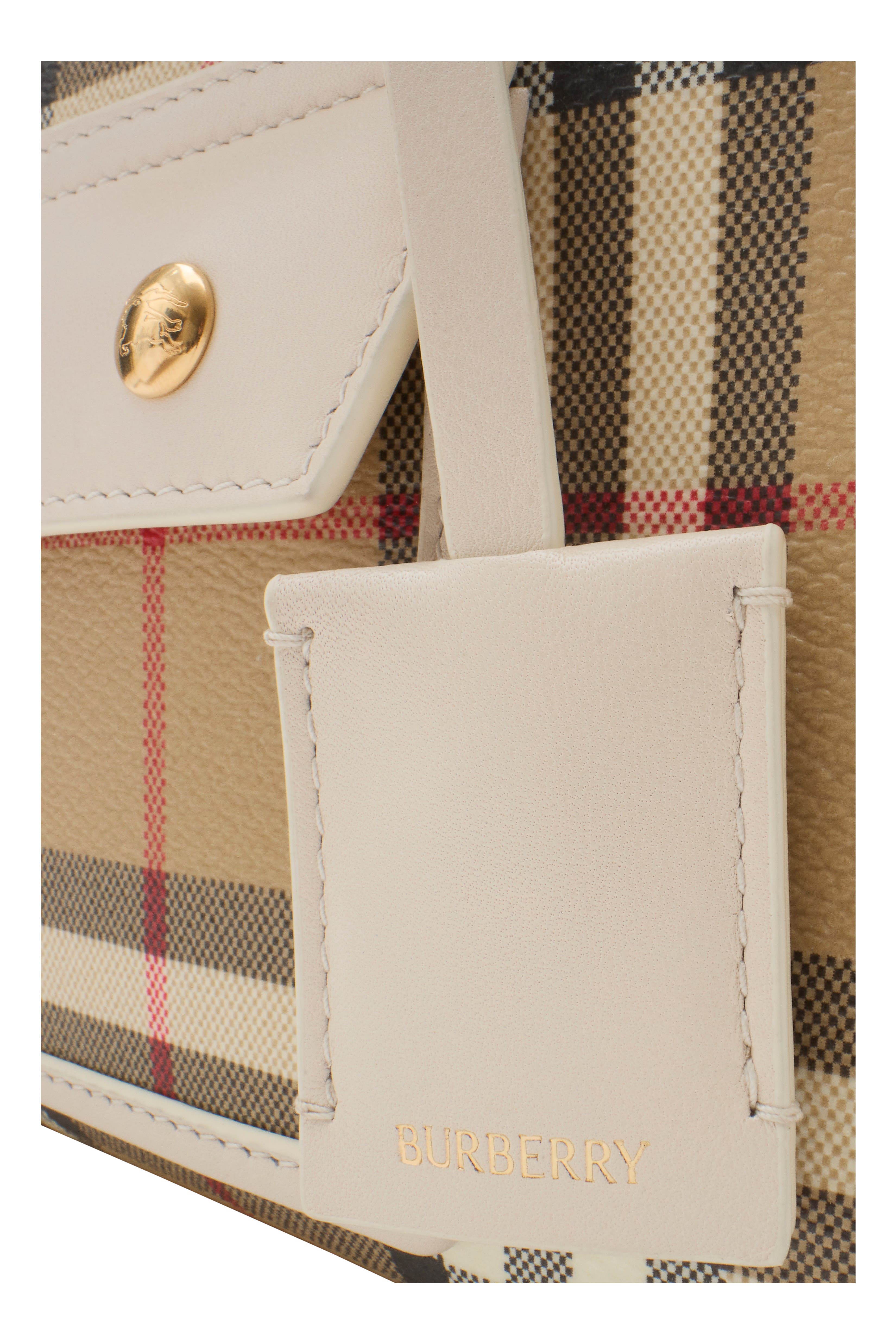 Mini Freya Tote, Alternate, color, Vintage check/soap beige