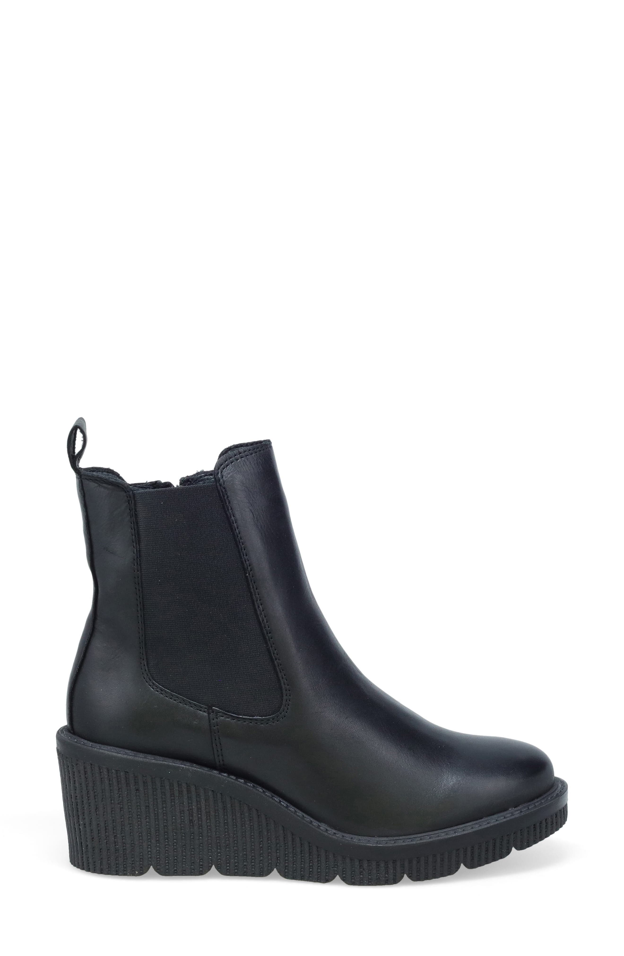 Miz Mooz Averie Platform Wedge Bootie, Alternate, color, Black