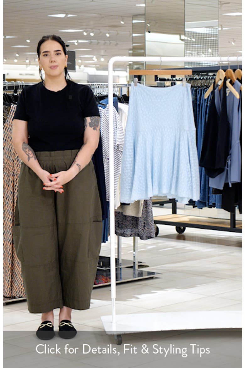 Lace Handkerchief Midi Skirt video