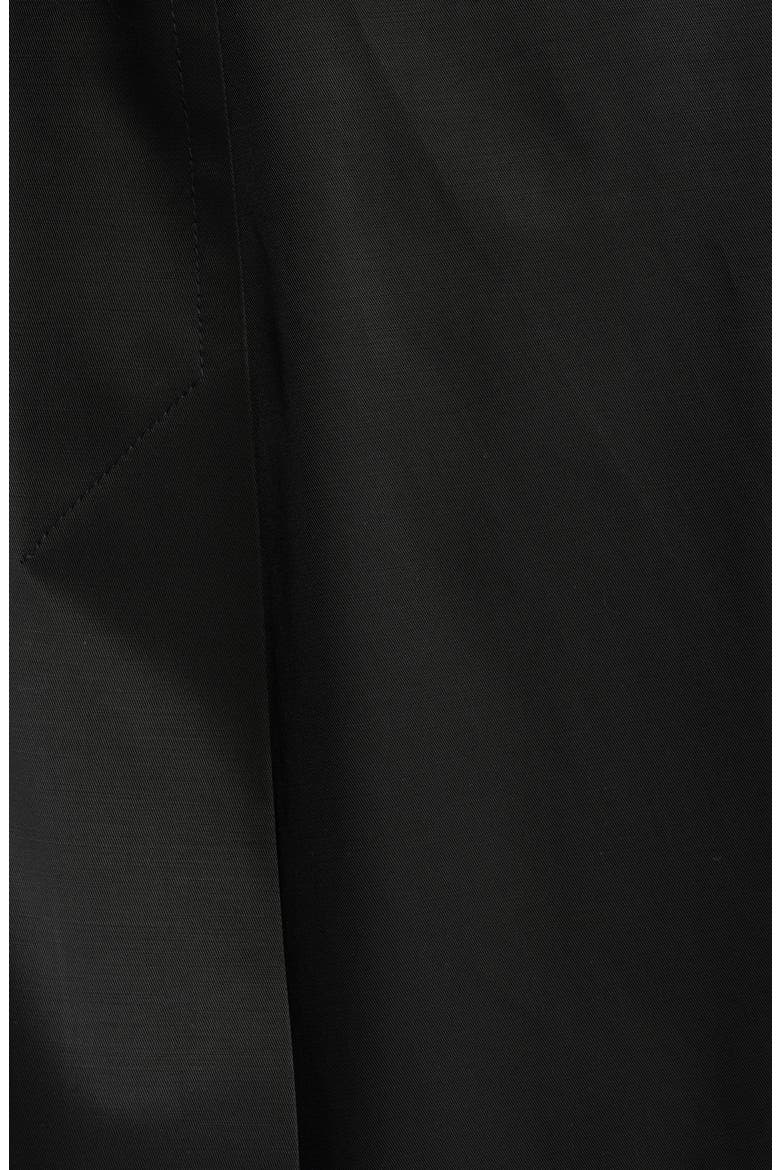 Double Breasted Trench Raincoat, Alternate, color, BLACK