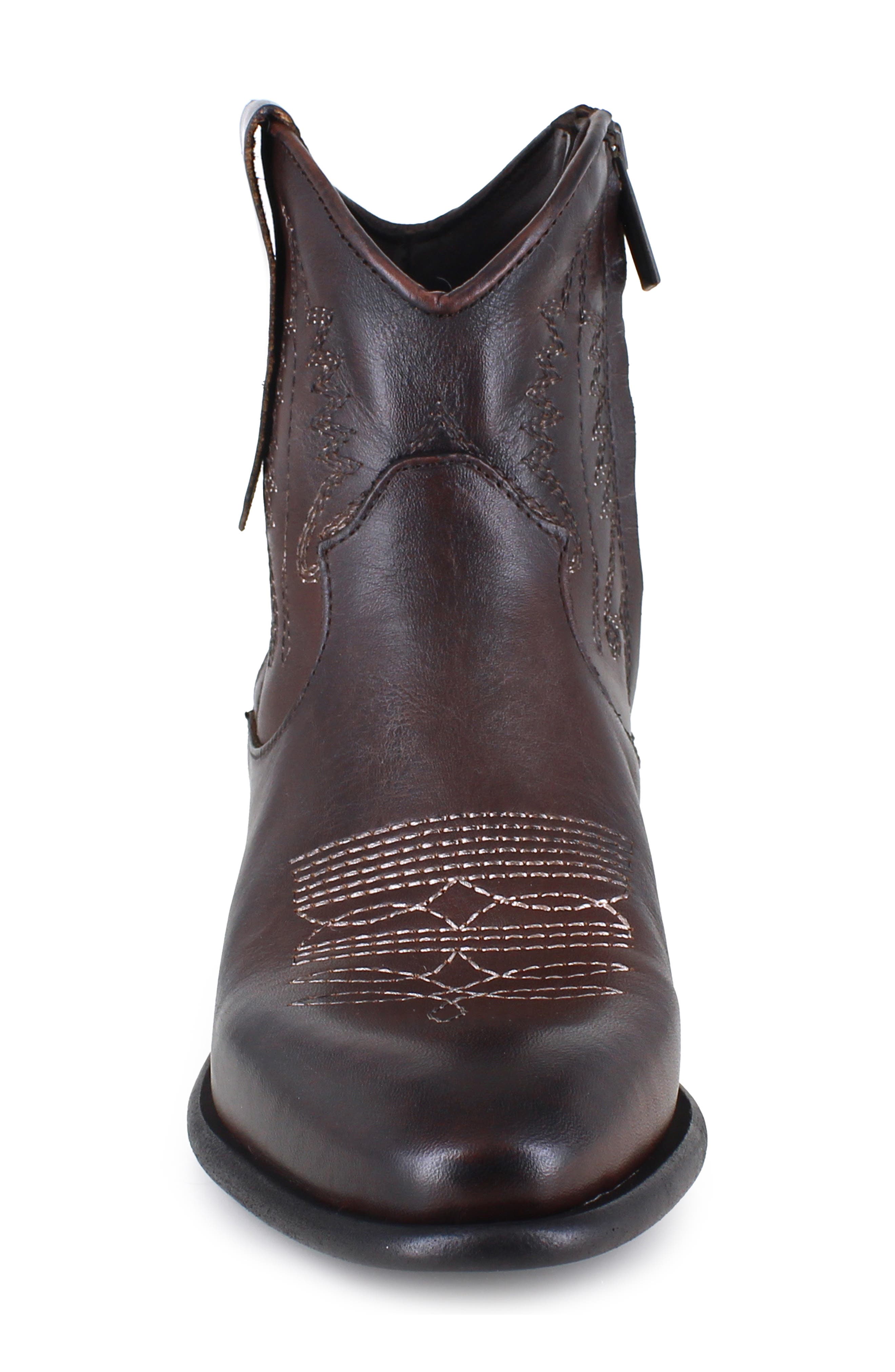 Everith Western Boot, Alternate, color, BROWN LEATHER