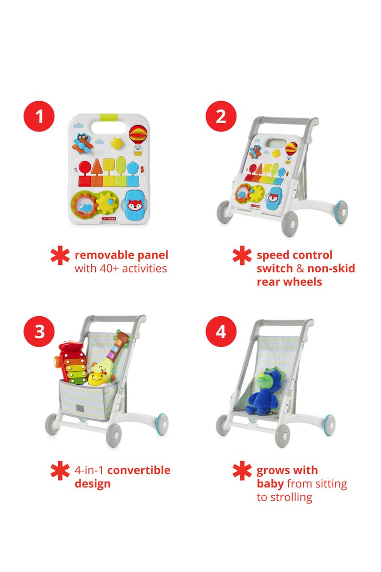 Explore & More™ 4-in-1 Grow Along Activity Walker, Alternate, color, NONE